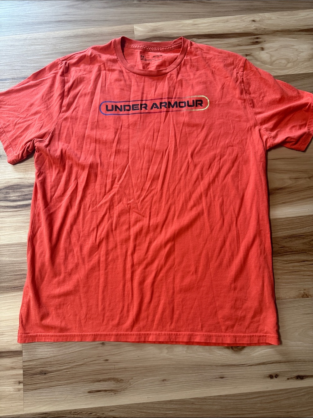 Under Armour Orange Short Sleeve Logo Tee